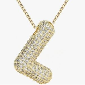 Necklace - Bubble "L"- brand new